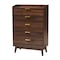 Baxton Studio Lena MidCentury Modern Walnut Brown Finished Wood 3Piece Storage Set 219-9537-9535-9534-ZORO - alternate 2